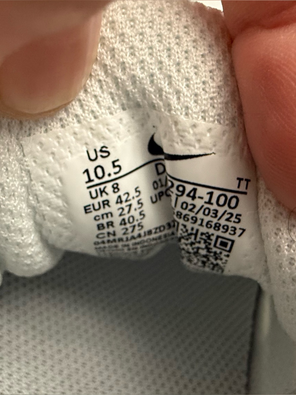 Nike Downshifter 12 “White Metallic Silver” – Women’s 10.5 / Men’s 9 – Brand New - Picture 5 of 6